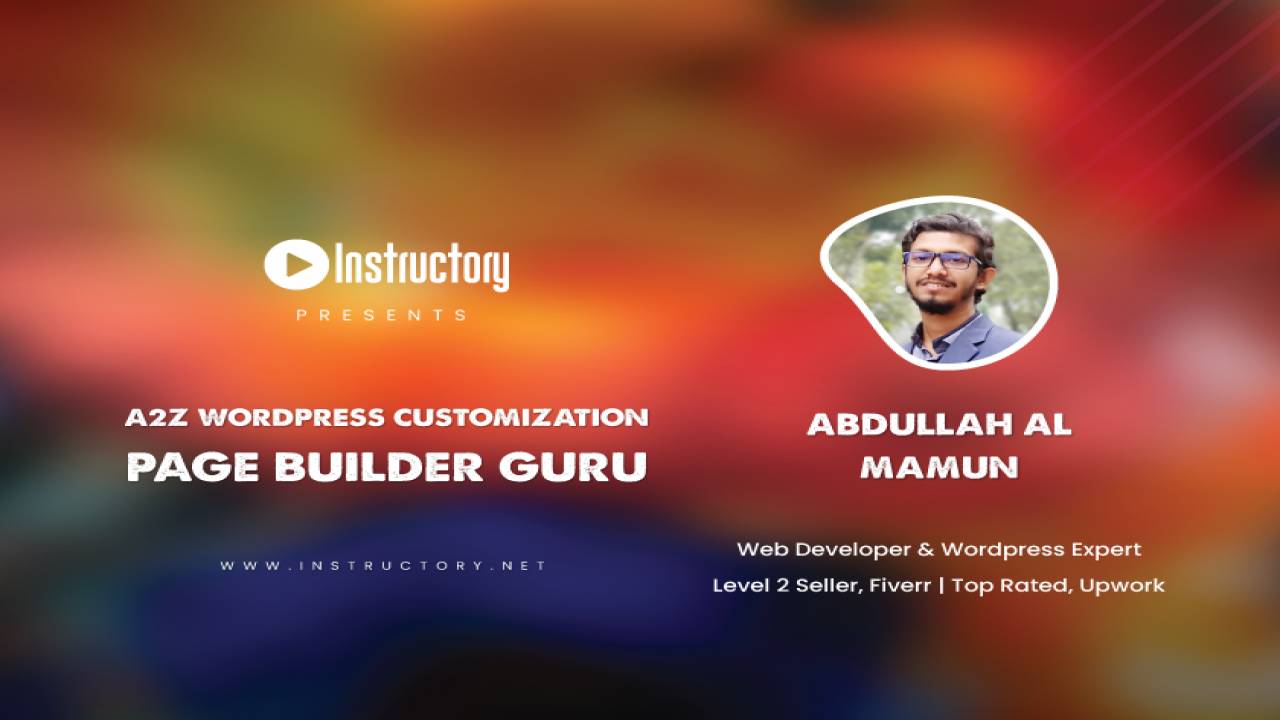 instructory - A2Z Wordpress Customizations Page Builder Guru