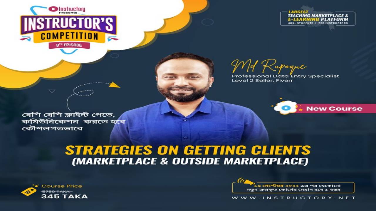 instructory - Strategies on Getting Clients – Marketplace And Outside Marketplace