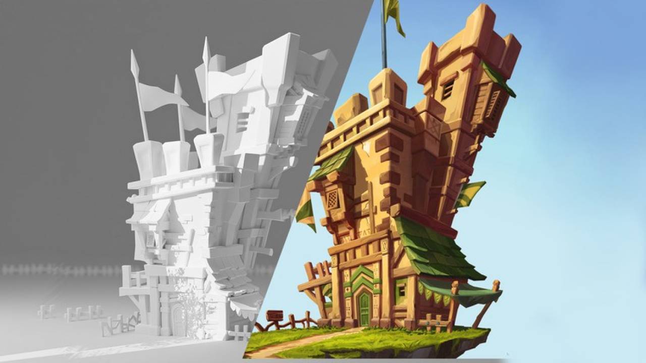 Udemy - Modeling Stylized Game Castle - Mastering Stylized Art