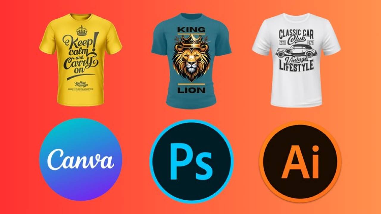 Udemy - T-Shirt Design Mastery Illustrator Photoshop and Canva